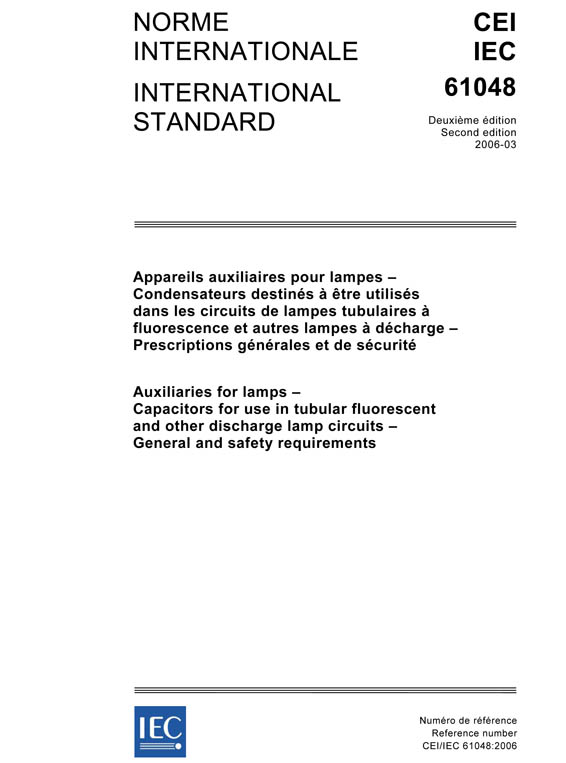 Cover IEC 61048:2006